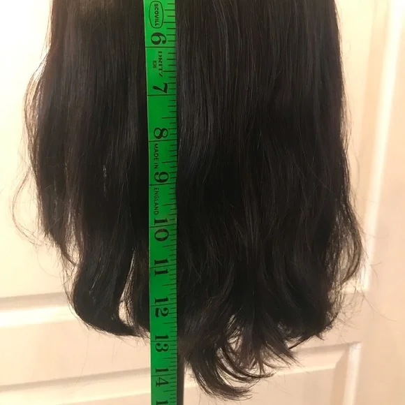 Christine Jordan human hair wig blended with synthetic fibers display picture 3